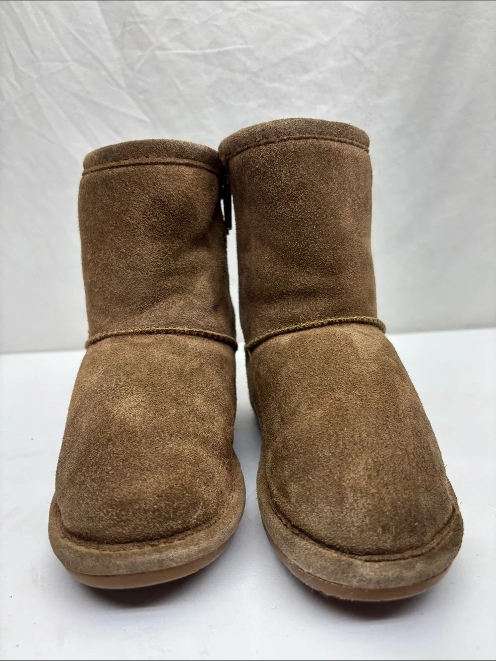 BearPaw Kids Brown Suede Winter Boots, SZ 10 toddler girl, box 2G
